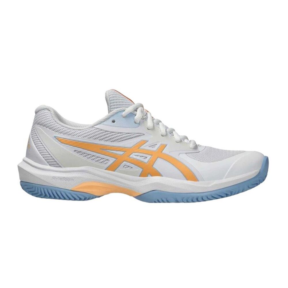 Asics Womens/Ladies Gel Game Sneakers / White/Orange/Glow